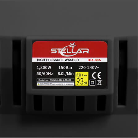 เครื่องฉีดน้ำแรงดันสูง STELLAR รุ่น TBX-88A 150 บาร์ 1800 วัตต์_5